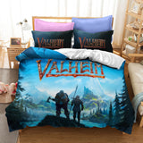 Game Valheim Cosplay Bedding Set Duvet Cover Halloween Bed Sheets