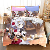 Genshin Impact Cosplay Bedding Set Duvet Cover Halloween Bed Sheets