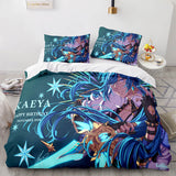 Genshin Impact Cosplay Bedding Sets Duvet Cover Halloween Comforter Sets