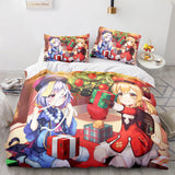 Genshin Impact Cosplay Bedding Sets Duvet Cover Halloween Comforter Sets