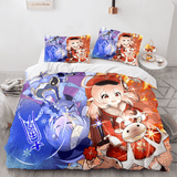Genshin Impact Cosplay Bedding Sets Duvet Cover Halloween Comforter Sets