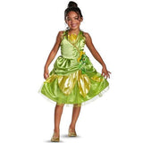 BFJFY Girls Tiana Sparkle Classic Princess Costume - bfjcosplayer