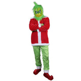 Christmas Adult Grinch Luxury Santa Costume with Mask cosplay suit - bfjcosplayer