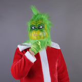 Christmas Adult Grinch Luxury Santa Costume with Mask cosplay suit - bfjcosplayer