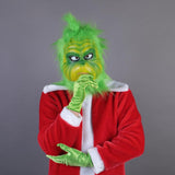 Christmas Adult Grinch Luxury Santa Costume with Mask cosplay suit - bfjcosplayer