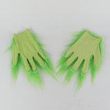 Funny Grinch Stole Christmas Latex Mask Gloves XMAS Costume Adult Party Mask Grinch Cosplay Carnival Face Masks - bfjcosplayer