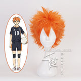 Haikyuu Hinata Shoyo DarkOrange Cosplay Wig Halloween Props