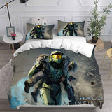 Halo Infinite Cosplay Bedding Sets Duvet Cover Halloween Comforter Sets
