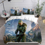 Halo Infinite Cosplay Bedding Sets Duvet Cover Halloween Comforter Sets