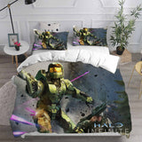 Halo Infinite Cosplay Bedding Sets Duvet Cover Halloween Comforter Sets