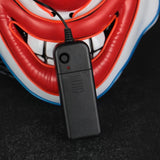 2019 Joker Pennywise LED Light Mask Stephen King Clown Cosplay Masks Green Hair Halloween Party Prop - bfjcosplayer