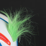 2019 Joker Pennywise LED Light Mask Stephen King Clown Cosplay Masks Green Hair Halloween Party Prop - bfjcosplayer