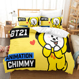 LINE HELLO BT21 Cosplay Bedding Sets Duvet Cover Halloween Comforter Sets