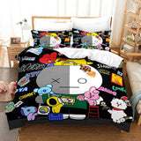 LINE HELLO BT21 Cosplay Bedding Sets Duvet Cover Halloween Comforter Sets