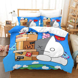 LINE HELLO BT21 Cosplay Bedding Sets Duvet Cover Halloween Comforter Sets