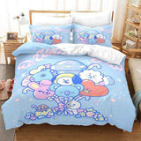 LINE HELLO BT21 Cosplay Bedding Sets Duvet Cover Halloween Comforter Sets