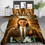Loki Season 1 Cosplay Bedding Set Duvet Cover Halloween Bed Sheets