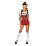 Women Beer Stein Babe Lederhosen Bar Maid Fancy Dress Halloween Costume