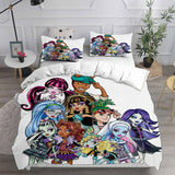 Monster High Bedding Sets Bed Quilt Cover Pillow Case Halloween Cosplay Comforter Sets