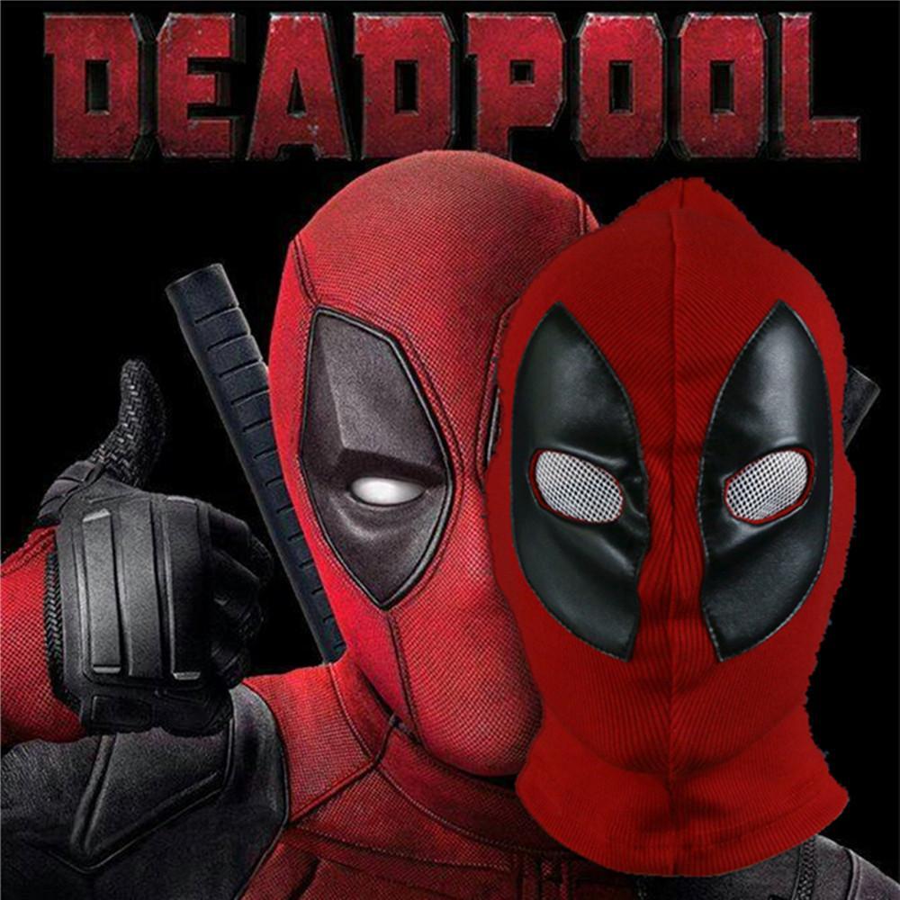 Deadpool Mask Breathable Fabric Faux Leather Full Face Mask Halloween Party Cosplay Prop - bfjcosplayer