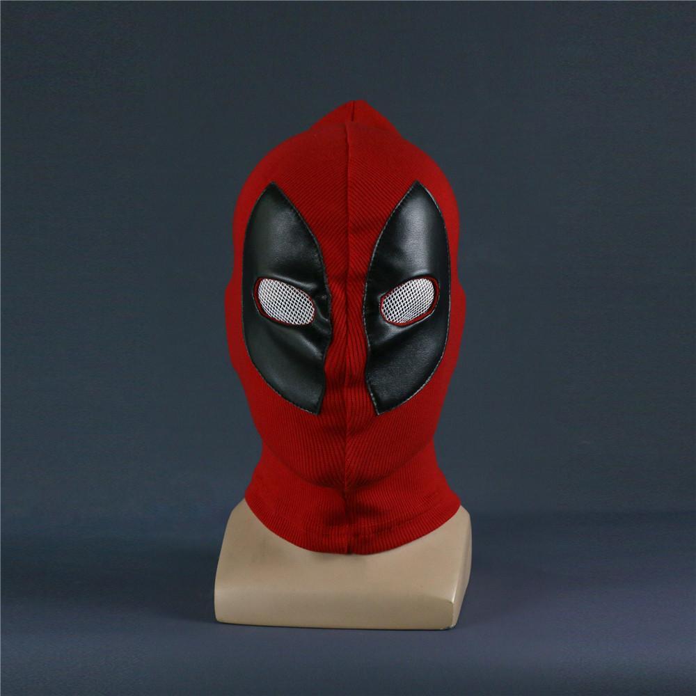 Deadpool Mask Breathable Fabric Faux Leather Full Face Mask Halloween Party Cosplay Prop - bfjcosplayer