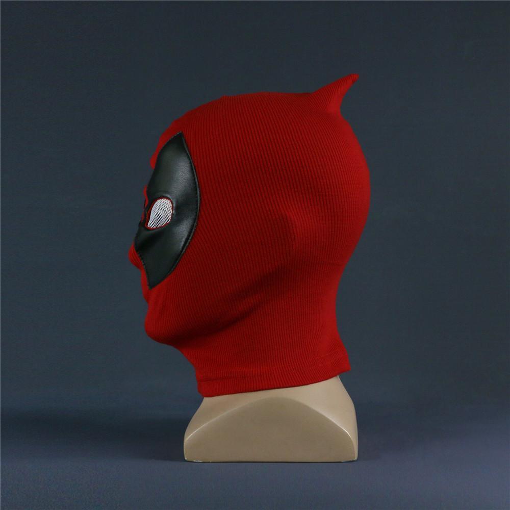 Deadpool Mask Breathable Fabric Faux Leather Full Face Mask Halloween Party Cosplay Prop - bfjcosplayer