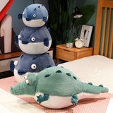 Cute Crocodile Plush Puffer Fish Plushies Toy Soft Stuffed Gift Dolls for Kids Boys Girls