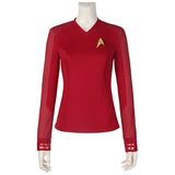 Star Trek: Strange New Worlds Uniforms Long Sleeve Top Starfleet Cosplay Costumes for Women