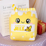 Milk Box Shape Plush Toy Throw Pillows