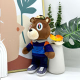 Kanye Teddy Bear Plush Toy Soft Stuffed Gift Dolls for Kids Boys Girls