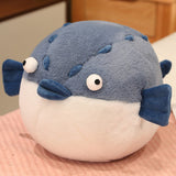 Cute Crocodile Plush Puffer Fish Plushies Toy Soft Stuffed Gift Dolls for Kids Boys Girls