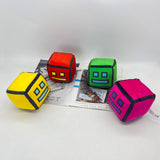 Geometry Dash Cube Plush Toys Soft Stuffed Gift Dolls for Kids Boys Girls