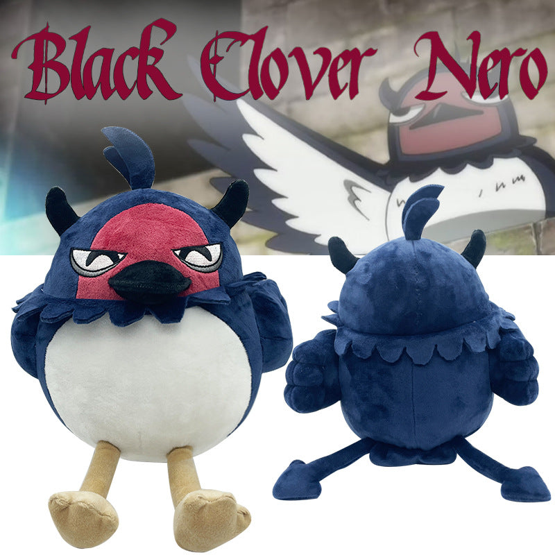 Black Clover Nero Plush Toy Soft Stuffed Gift Dolls for Kids Boys Girls