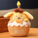 Birthday Cake Plush Toys Soft Stuffed Gift Dolls for Kids Boys Girls