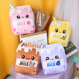 Milk Box Shape Plush Toy Throw Pillows