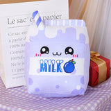 Milk Box Shape Plush Toy Throw Pillows