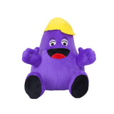 Grimace Shake Yellow Hat Plush Toy Soft Stuffed Gift Dolls for Kids Boys Girls