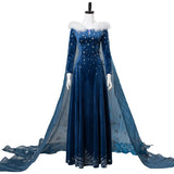 Frozen 2 Princess elsa Luxury Dress cosplay costume Halloween props