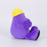 Grimace Shake Yellow Hat Plush Toy Soft Stuffed Gift Dolls for Kids Boys Girls