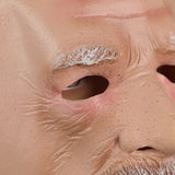 Old Man Scary Face Cosplay Latex Helmet Halloween Masquerade Props