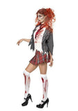BFJFY Women Zombie Bloody Students' Uniform Halloween Cosplay Costume - bfjcosplayer