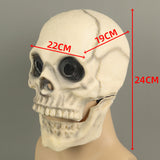 Skull Skeleton Cosplay Natural Latex Helmet Horrible Halloween Props
