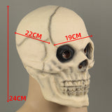 Skull Skeleton Cosplay Natural Latex Helmet Horrible Halloween Props
