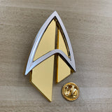 Star Trek Admiral JL Picard The Next Generation Gold Badge