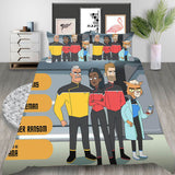 Star Trek Picard Discovery Cosplay Bedding Set Duvet Cover Halloween Bed Sheets
