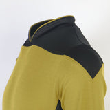 Star Trek The Next Generation Picard Yellow Jumpsuit Cosplay Costume