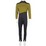 Star Trek The Next Generation Picard Yellow Jumpsuit Cosplay Costume