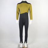 Star Trek The Next Generation Picard Yellow Jumpsuit Cosplay Costume