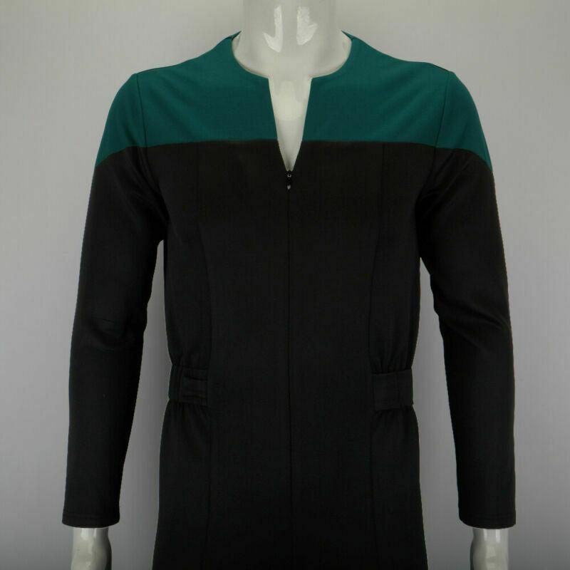 Star Trek Deep Space Nine Blue Uniform Jumpsuit Cosplay Adult Male Costumes New - bfjcosplayer