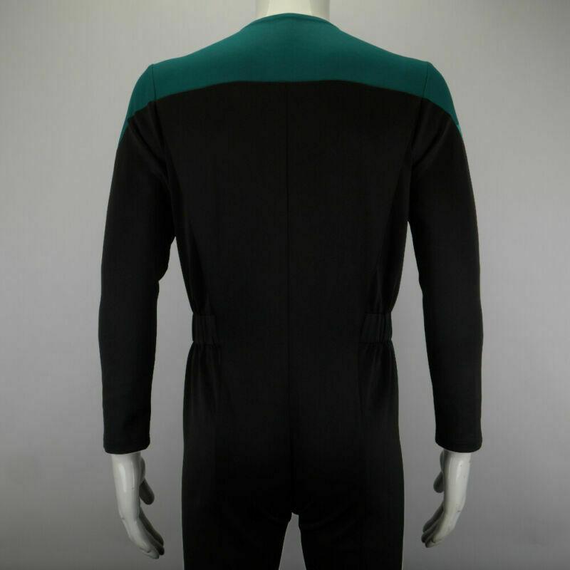 Star Trek Deep Space Nine Blue Uniform Jumpsuit Cosplay Adult Male Costumes New - bfjcosplayer